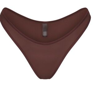 Skims Tanga Bikini Bottom in Cocoa, NWT